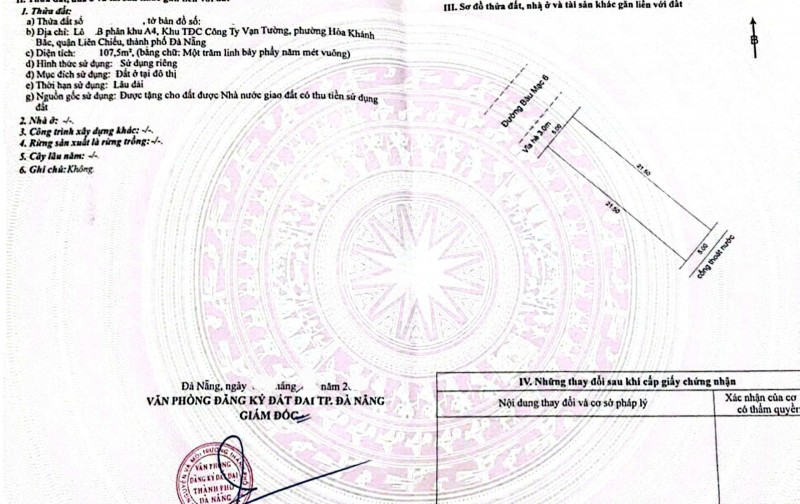 Bán đất đường Bàu Mạc 6 - Gần biển - Gía đầu tư